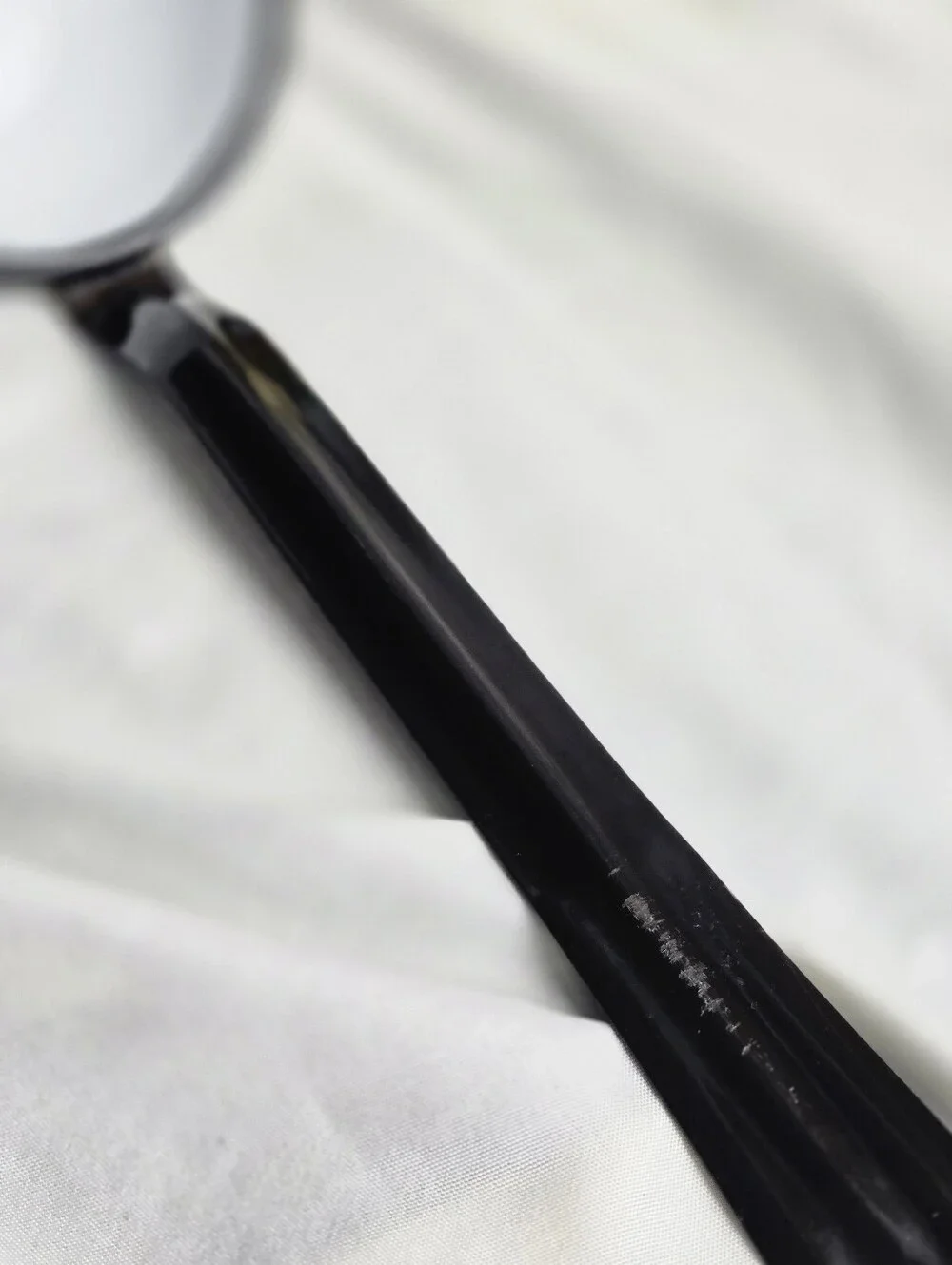 Black and White Enamel Ladle / Vintage Kitchen